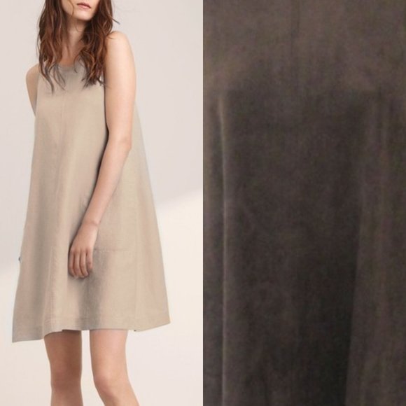 Aritzia Wilfred Trompette Faux Suede Mini Dress, XS